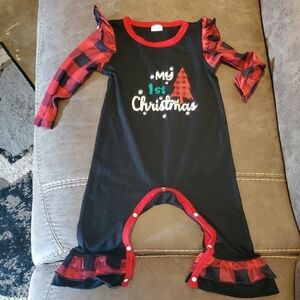 My 1st Christmas Baby Romper